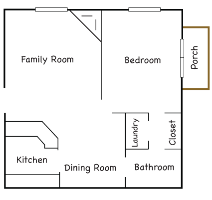 1 Bedroom 2 Story 